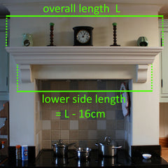 Victorian Style Solid Wood Mantel Piece, Floating Shelf with Corbels